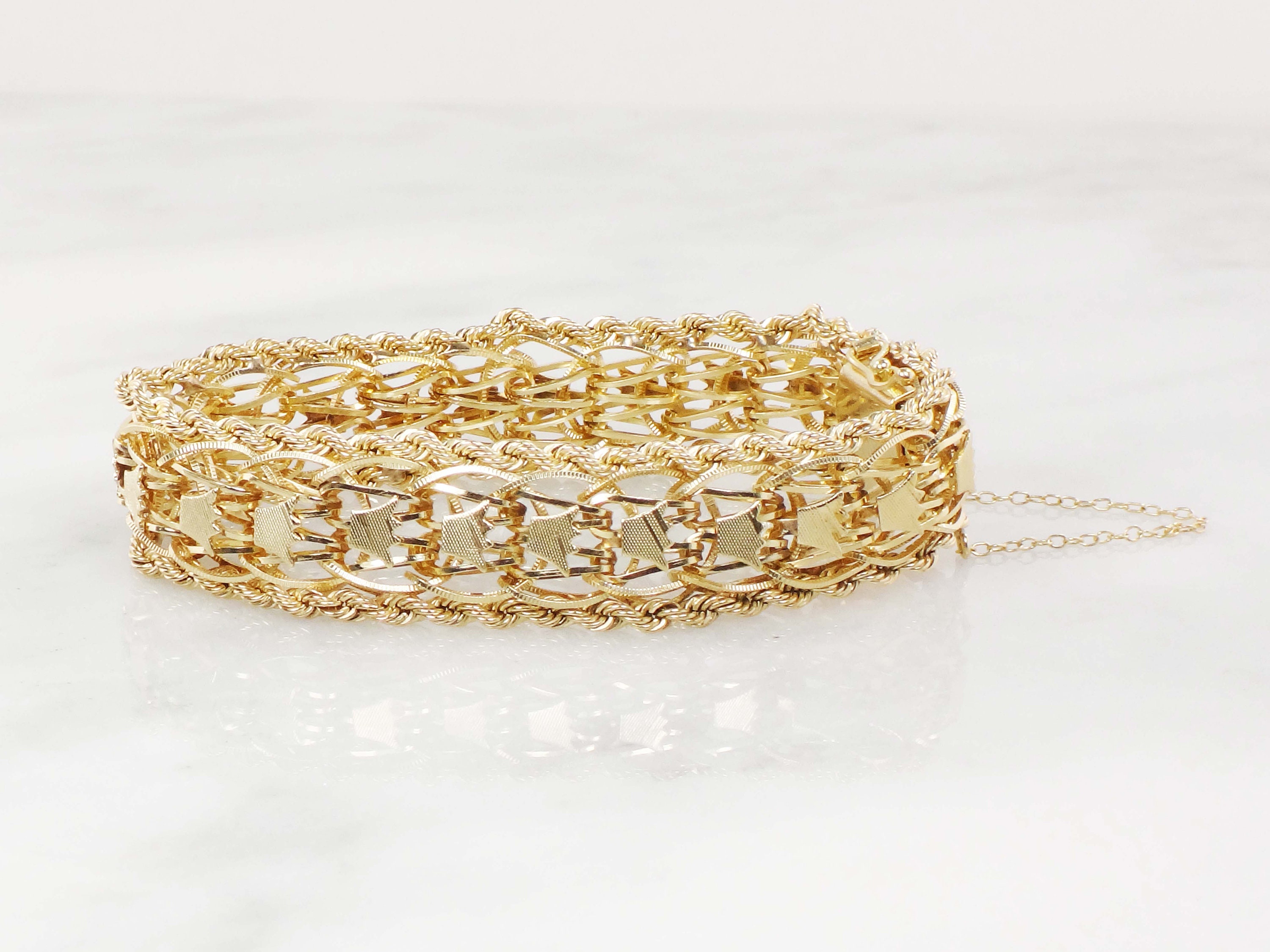 14K Gold Filled Yellow Smiley Bracelet Happy Smile Bracelet
