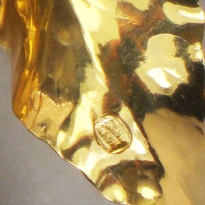 Vintage Large 14k Gold Leaves Pin Hand Made Yellow Gold Pin Etsy