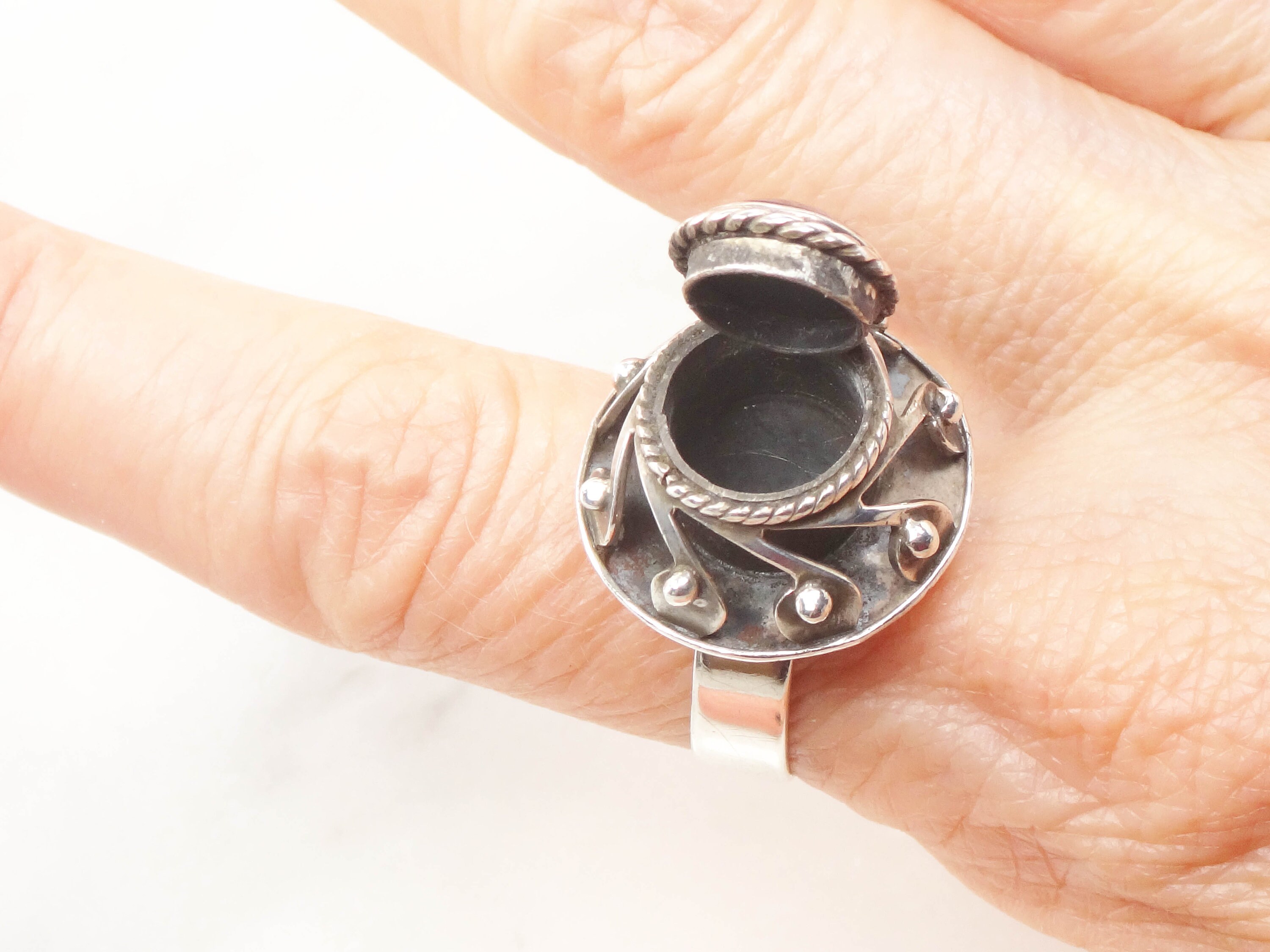アクセサリー Mexican Jewelry old ring Sterling Silver Ring, Vintage Mexican 925 Jewelry, Made in