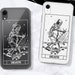 Death Tarot Card Clear Phone Case iPhone 13 12 Mini 11 Pro Max XR XS SE 7 8 Plus Galaxy S21 S10e Aesthetic Trippy Abstract Grunge Celestial 