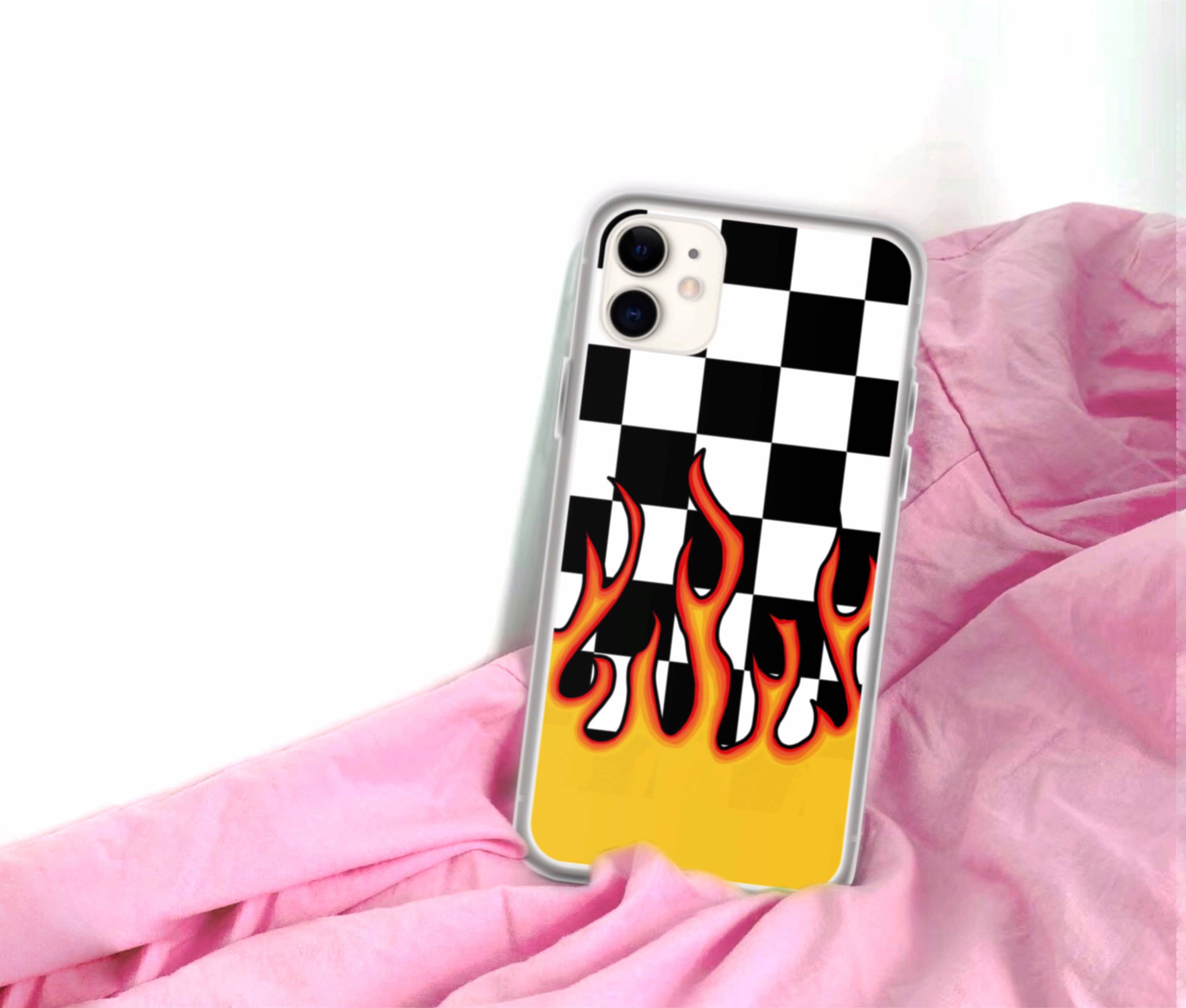 checkerboard flame
