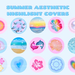 Summer Aesthetic Instagram Highlight Covers | Coconut Girl Aesthetic Instagram Highlight Icon,| Story IG | Beach Girl, Y2k