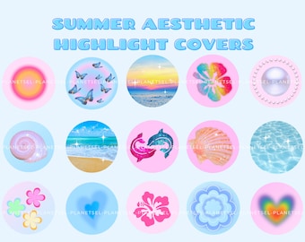 Summer Aesthetic Instagram Highlight Covers | Coconut Girl Aesthetic Instagram Highlight Icon,| Story IG | Beach Girl, Y2k