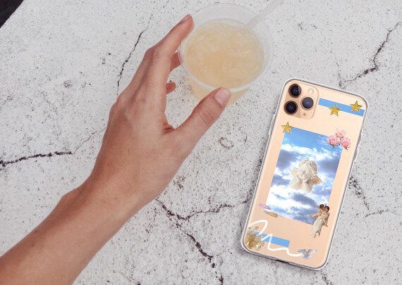 Angel Clear Iphone 12 Case Iphone 11 Case Aesthetic Iphone Xr Etsy