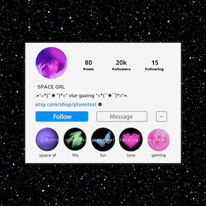 Space Instagram Highlight Covers Galaxy Aesthetic Instagram Highlight Icon, Planets Story IG Trippy, Galaxy image 2
