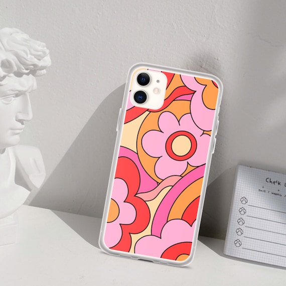 Aesthetic Phone Case flower Phone Case Groovy Floral Hippie - Etsy