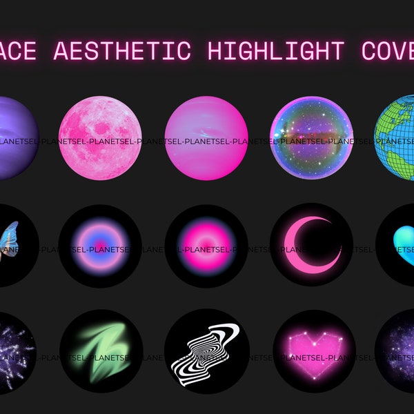 Space Instagram Highlight Covers | Galaxy Aesthetic Instagram Highlight Icon, Planets | Story IG | Trippy, Galaxy