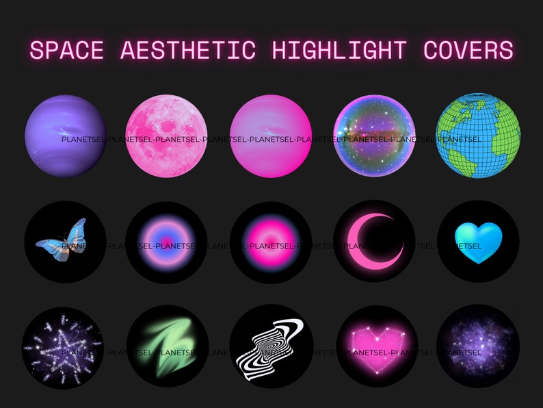 Space Instagram Highlight Covers Galaxy Aesthetic Instagram Highlight Icon, Planets Story IG Trippy, Galaxy image 1