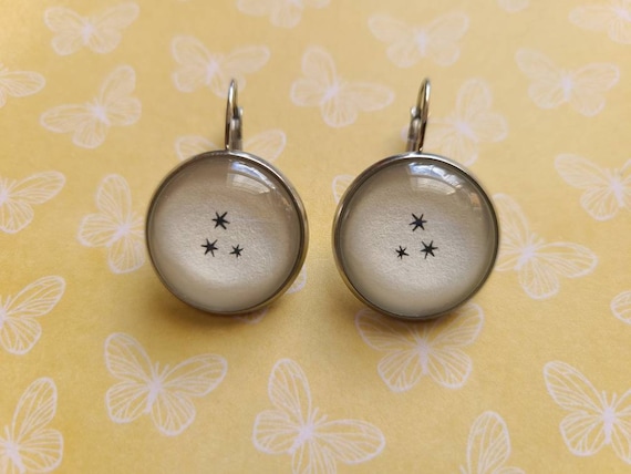 Pendientes colgantes Stars con de - Etsy España