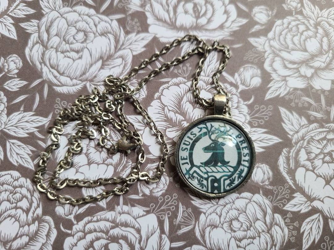 Je Suis Prest Pendant Necklace Etsy