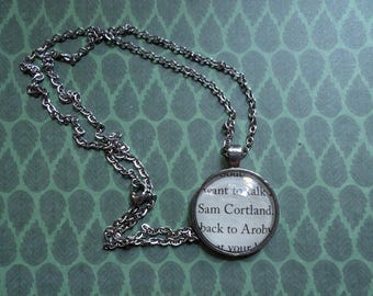 Sam Cortland Anhänger aus Throne of Glass Buchseiten