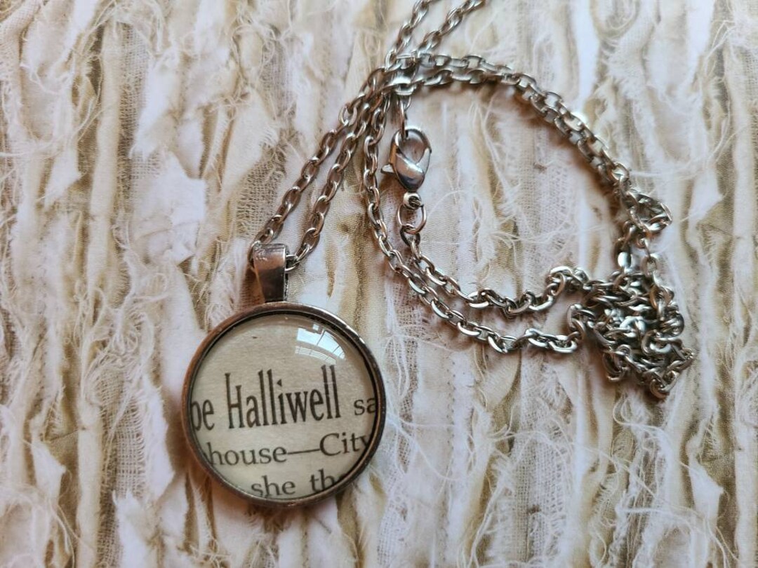 Halliwell Pendant Necklace Made With Charmed Book Pages - Etsy