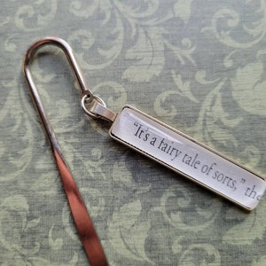 A Fairy Tale of Sorts bookmark made with The Stolen Heir book pages