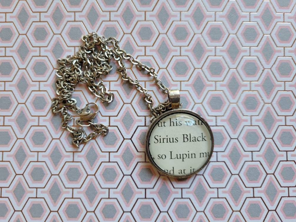 Sirius Black and Lupin Pendant Necklace Made With Harry Potter