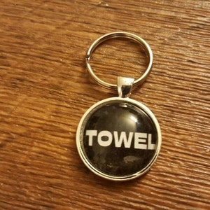 Hitchhiker's Guide Towel Key Chain