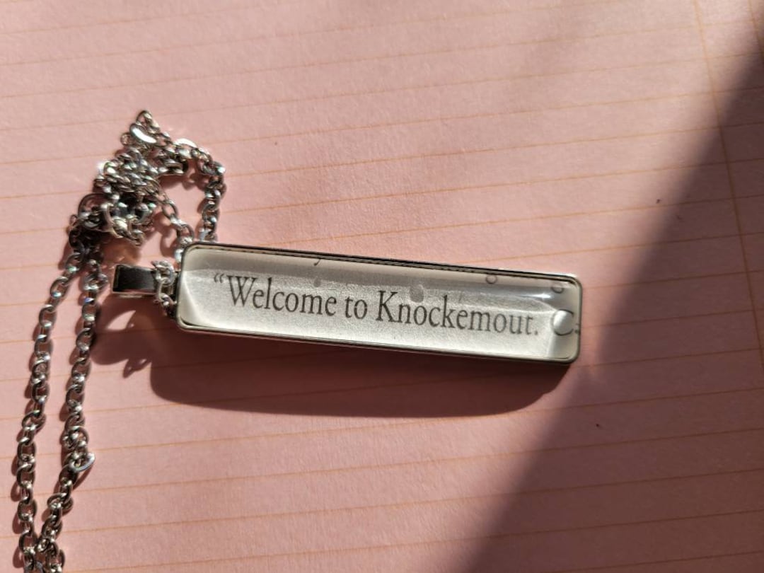 Welcome to Knockemout Pendant Necklace With From Things We Hide From