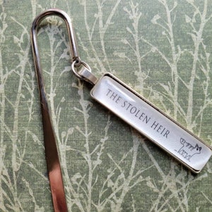 Bookmark made with The Stolen Heir book pages