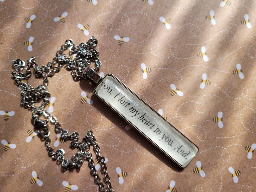 I Lost My Heart to You Pendant Necklace Made With Archer s Voice