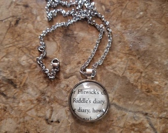 Tom Riddles Diary Pendant Necklace Made 