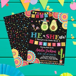 Faire-part de fête Fiesta He ou She-esta