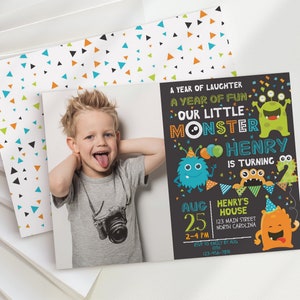Monster Invitation Photo Monster Birthday Invitation
