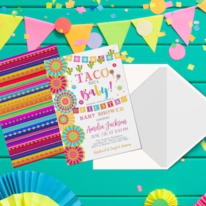Taco Bout A Baby Fiesta Baby Shower Invitation