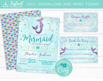 Mermaid Baby Shower Etsy