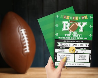 Football Tailgate Baby Shower Invitation