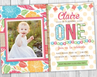 Tropical Invitation Etsy