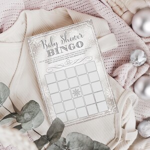 Winter Wonderland Babyparty Spiel: Bingo