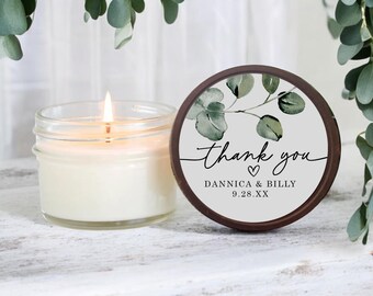 Eucalyptus Wedding Favors Candles, Over 40 Scents, Bulk Bridal Shower Gifts