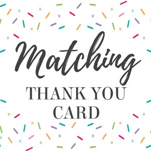Matching Thank You Card