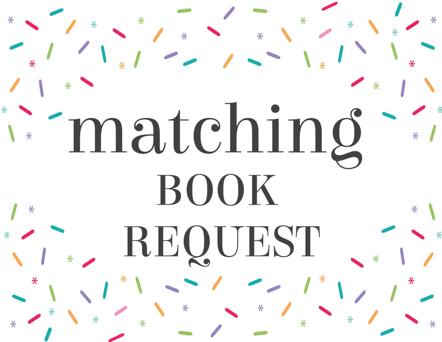 Request　Book　Matching　Etsy