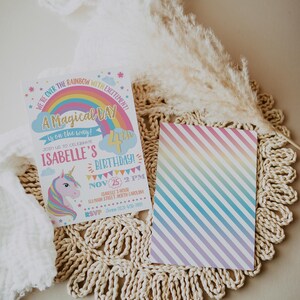 Unicorn Birthday Invitation