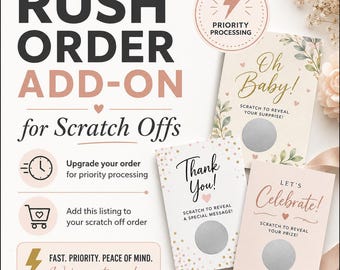 RUSH Order for Scratch Offs