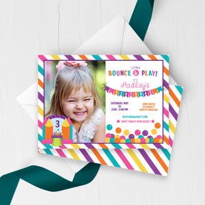 Bounce House Birthday Invitation Photo
