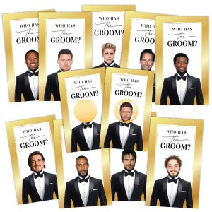 Who Has The Groom Game, Celebrity and Groom Scratch Off, Bridal Shower Scratch Off, Bachelorette Games, Printed Groom Scratch Off