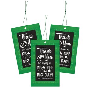 Football Sports Baby Shower Favor Tags Printable image 1