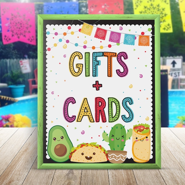 Gifts And Cards Fiesta Baby Shower Party Sign, Taco Bout A Baby Decorations