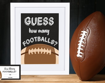 Raad hoeveel voetballen Babyshower sport
