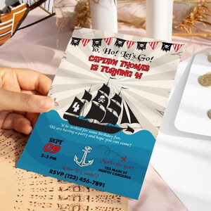 Pirate Birthday Invitation Template