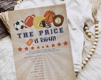 All Star Sports Baby Shower Game The Price Is Right