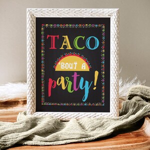 Fiesta Taco Party Sign - Fiesta Party Decorations