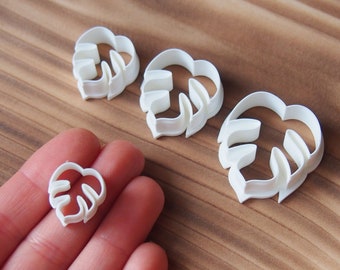 Mini emporte-pièces en pâte Monstera (Monstera miniature, emporte-pièces feuilles, emporte-pièces pour clous d'oreilles, emporte-pièces pour boucles d'oreilles, emporte-pièces pour impression 3D, emporte-pièces pour pâte polymère)