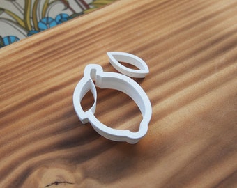 Coupe-citron (emporte-pièce en pâte polymère, emporte-pièce citron, citron avec feuille, emporte-pièce en relief, bijoux citron, emporte-pièce imprimé 3D)