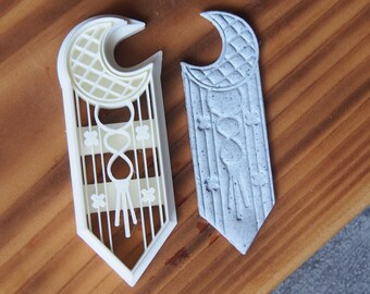 Moon Dream Catcher Polymer Clay Cutter: Macrame Style