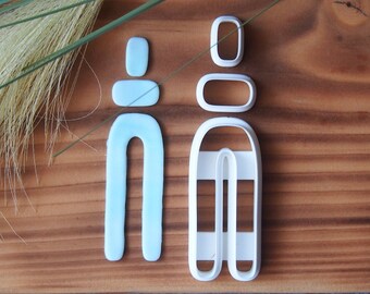 Arch Polymer Clay Earring Cutter Set: Dangle Earring Cutters