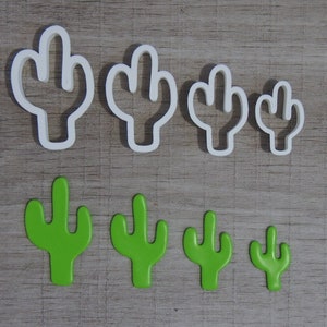 Cactus Cutter ( cactus plant, cactus earrings, succulent cutters, polymer clay cutter, cutter set, modern cutter, cacti cutter, clay cutter)