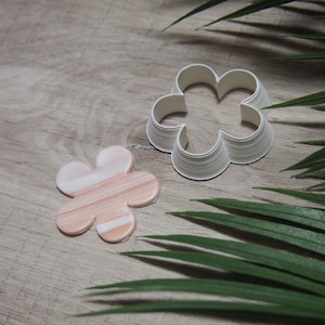 Flower cutters ( polymer clay cutter, clay flower cutter, floral cutter, flower earring, 3d printed cutter, 3d flower cutter )