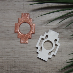 Aztec cutters ( aztec with circle, aztec shape cutter, earrings cutters, aztec earrings, clay cutters, polymer clay cutter, 3d cutters)